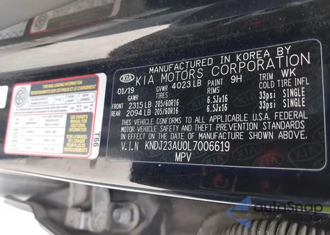 2020 Kia Soul S from USA, damaged, VIN KNDJ23AU0L7006619